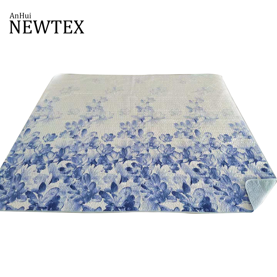 Good quality home textile 100%polyester patchwork printing bedspread quilt