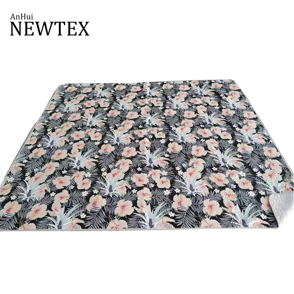 Good quality home textile 100%polyester patchwork printing bedspread quilt