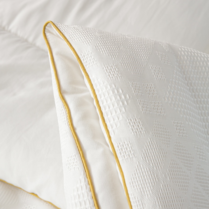 New Waffle Embroidered Quilt Soybean Protein Fiber Polyester Blend Quilt Warm Quilt in Winter