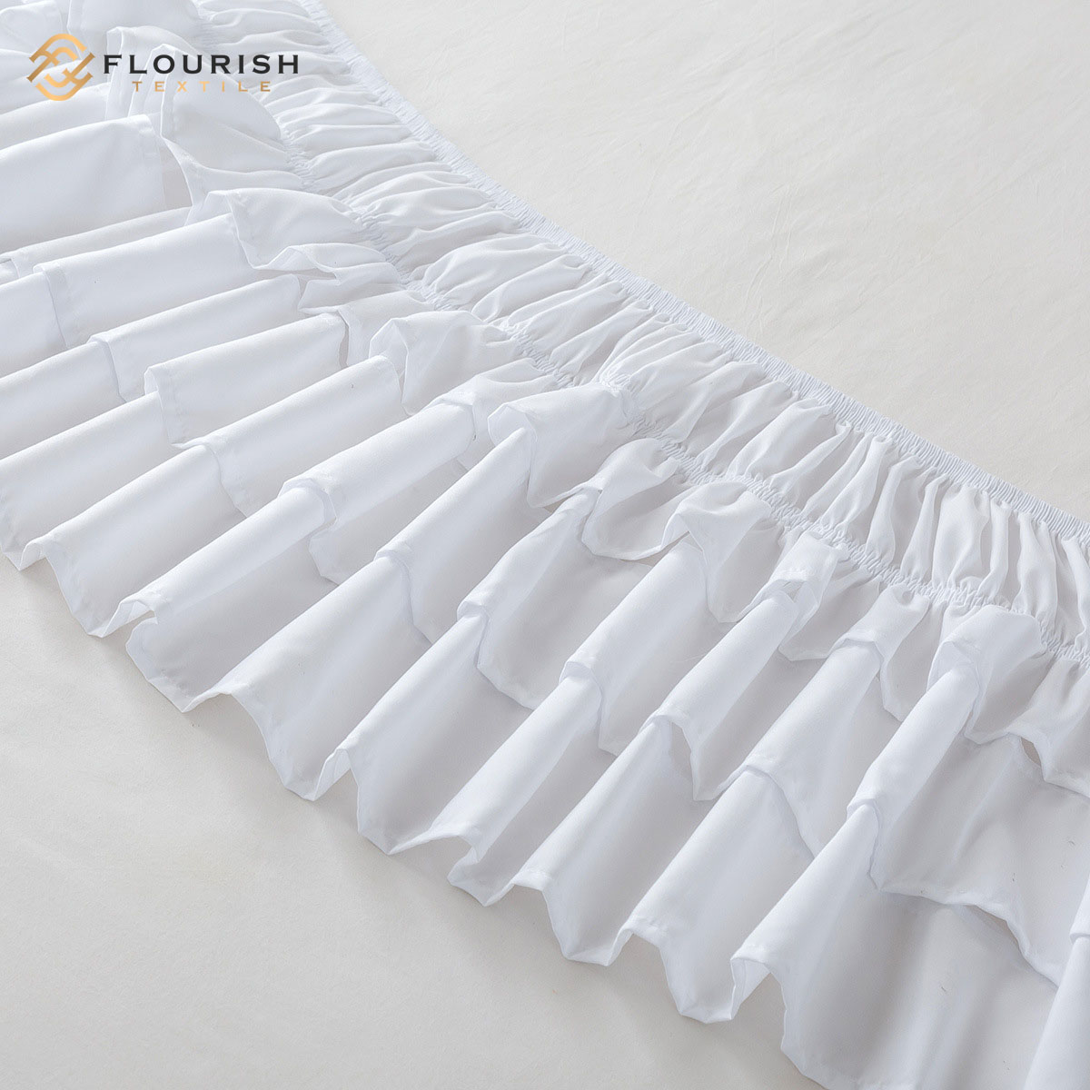 Flourish / High Quality new design Bed Skirt  Fitted Sheet Bed Skirt for hotel and home