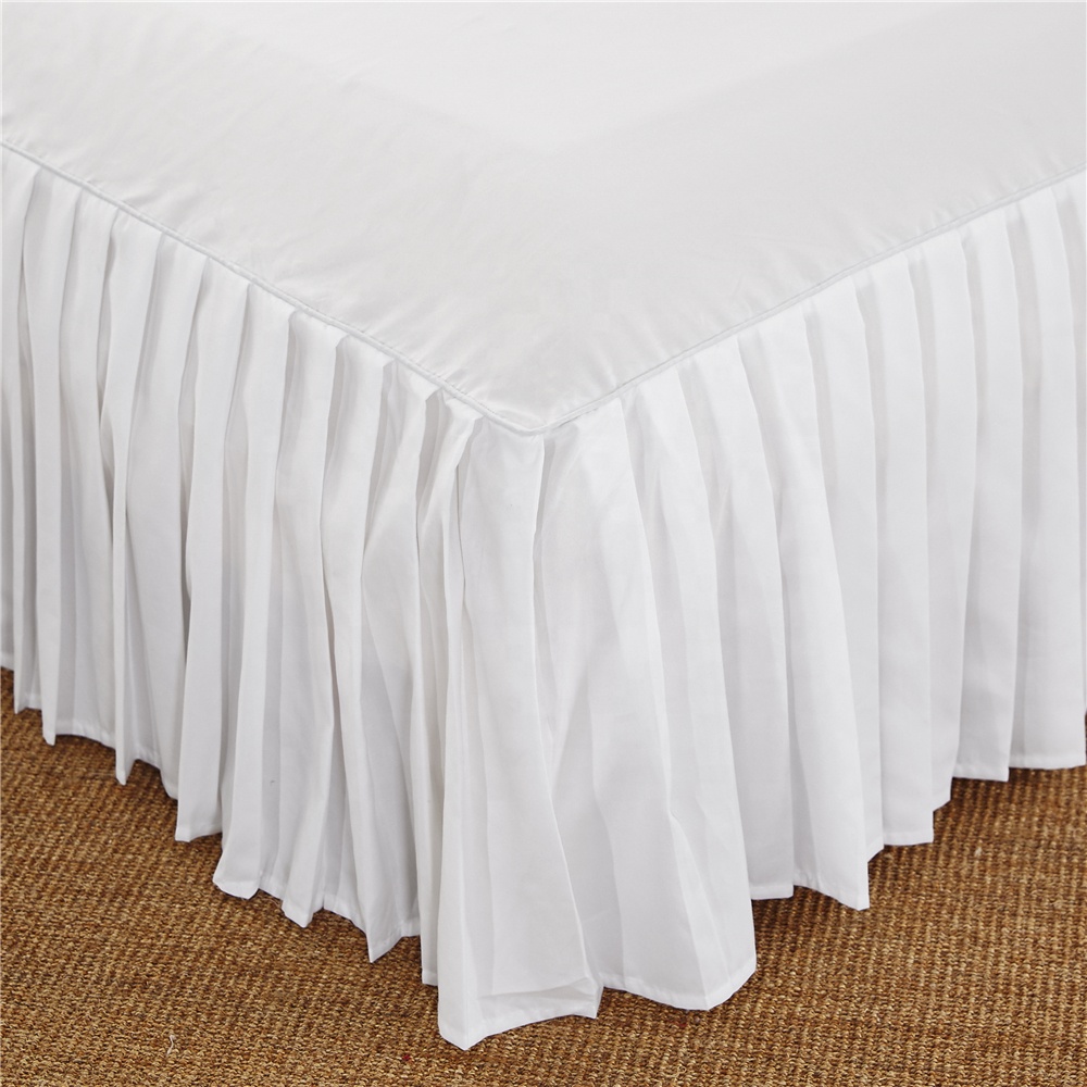 Sample Available Pleated Bed Skirt 90/120/150/180cm Size Bedspread Dust Cover Dustproof Breathable Mattress Pad Cover Sh
