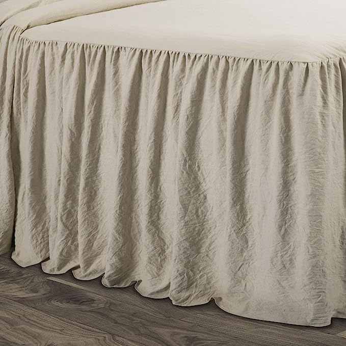 2023 Bedspread Ruffle Skirt Bedspread King Luxury Shabby Chic Farmhouse Style