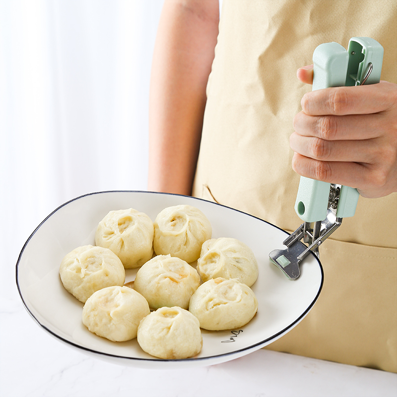 Kitchen Accessories Stainless Steel Plate Clips Anti-Scald  Silicone Mitts Plate Clamps Bowl Dish Clips Tongs Pot Clip