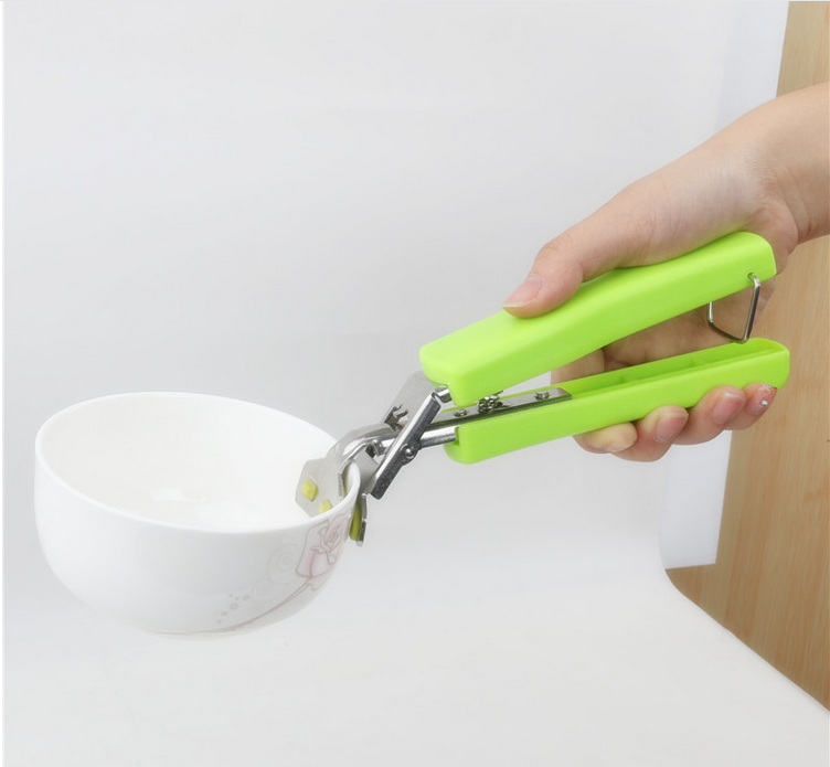 Multi Function Hot Dish Plate Bowl Clip Stainless Steel Anti Scald Handle Heat Proof Plate Dish Bowl Clamp Non Slip Bowl