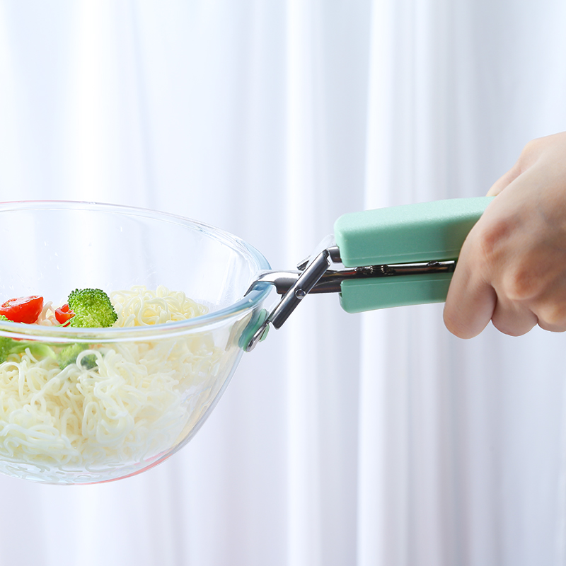 Kitchen Accessories Stainless Steel Pan Bowl Clamp Dish Pot Plate Anti Scald Clip Mini  Mitts