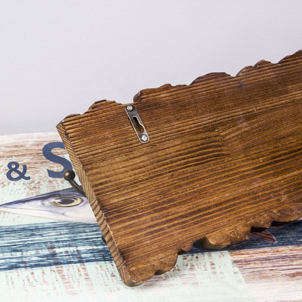 Hooks & Rails Wooden Classic Style Bathroom Kitchen Wall Mounted Five Key Hooks