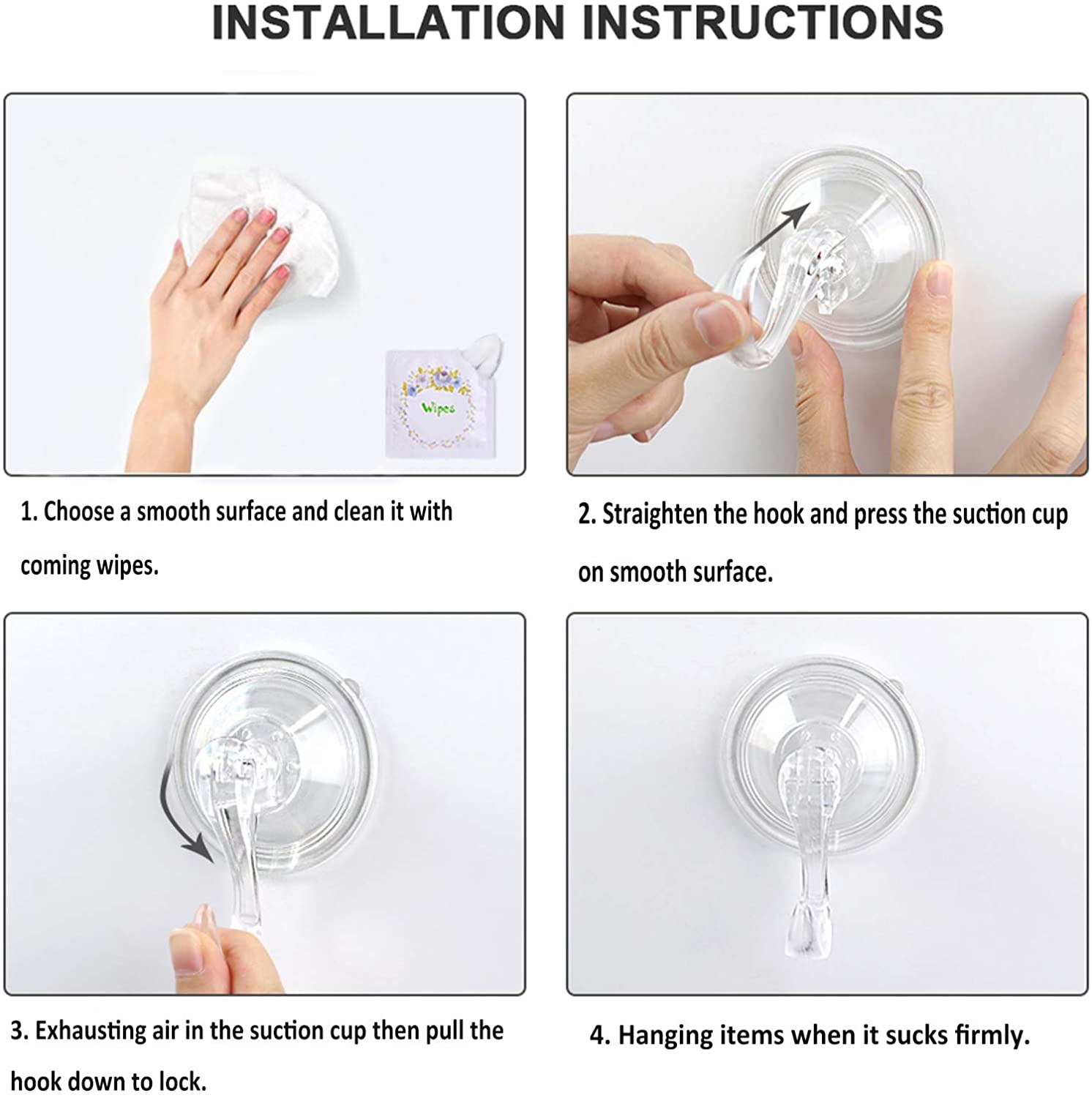 bathroom hooks Reusable Heavy hook Suction Cup Bath Hook