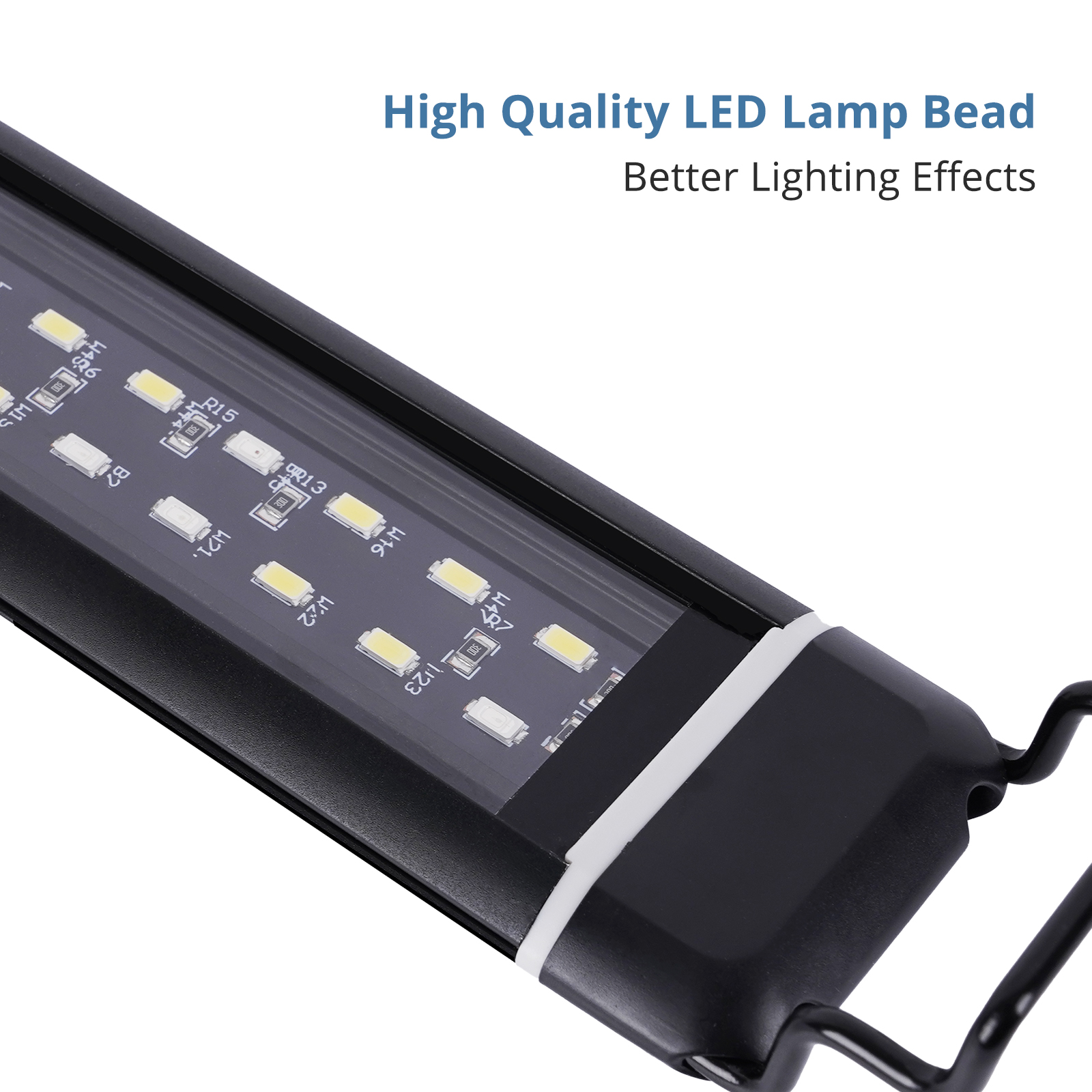 GAKOIPL-50 LED aquarium lamp plants growth,24W,12V/2A ,White blue,Waterproof aluminum alloy aquarium lighting for Fish T