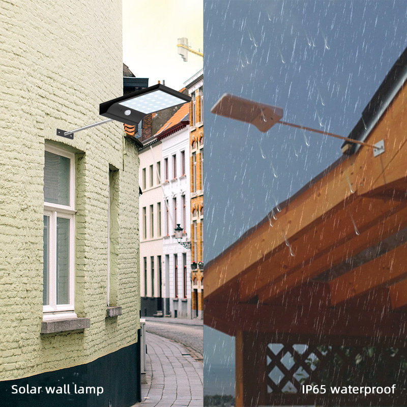 Wall Mounted LED Light 3.7V  Battery Solar Powered Motion Sensor Light