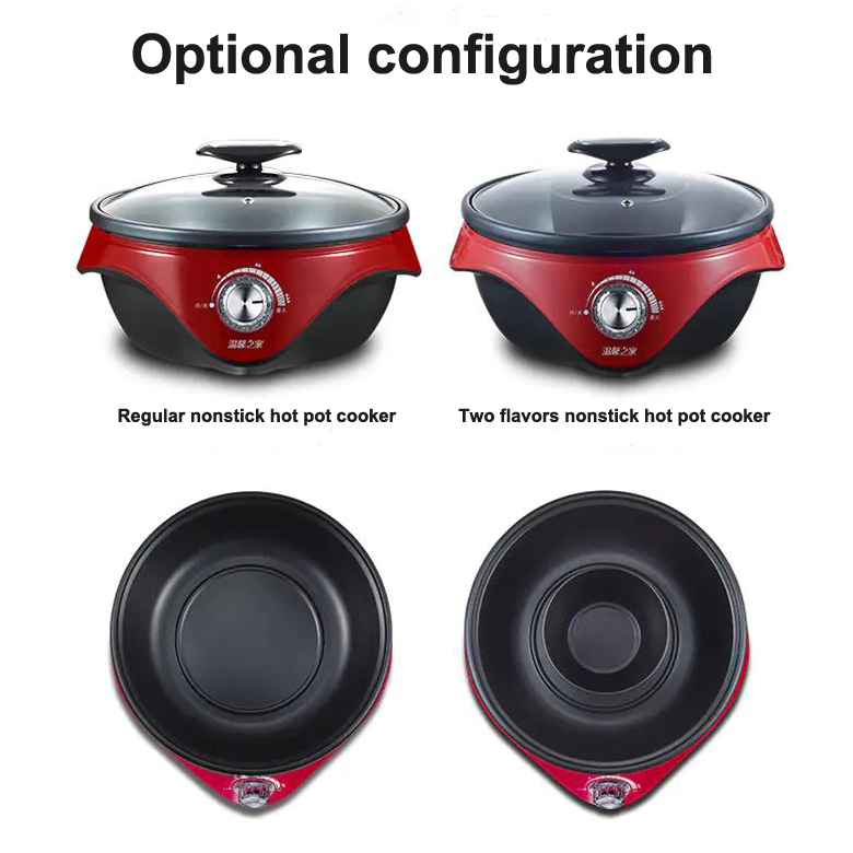 Big capacity 1800W super power Multifunction Electrical Cooker Curry Cookers Hot Pot chinesehotpot electric skillet