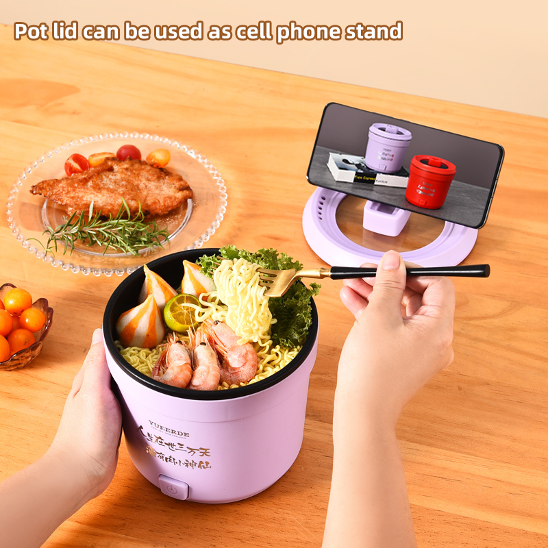 Popular Fast Food Electric Skillets Electronic Pot Mini Hot Pot Non-stick Noodles Cooking Pots For Dormitory