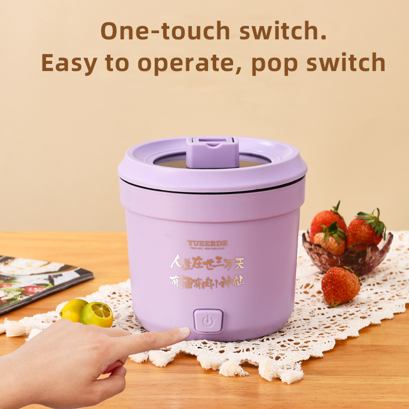 Popular Fast Food Electric Skillets Electronic Pot Mini Hot Pot Non-stick Noodles Cooking Pots For Dormitory