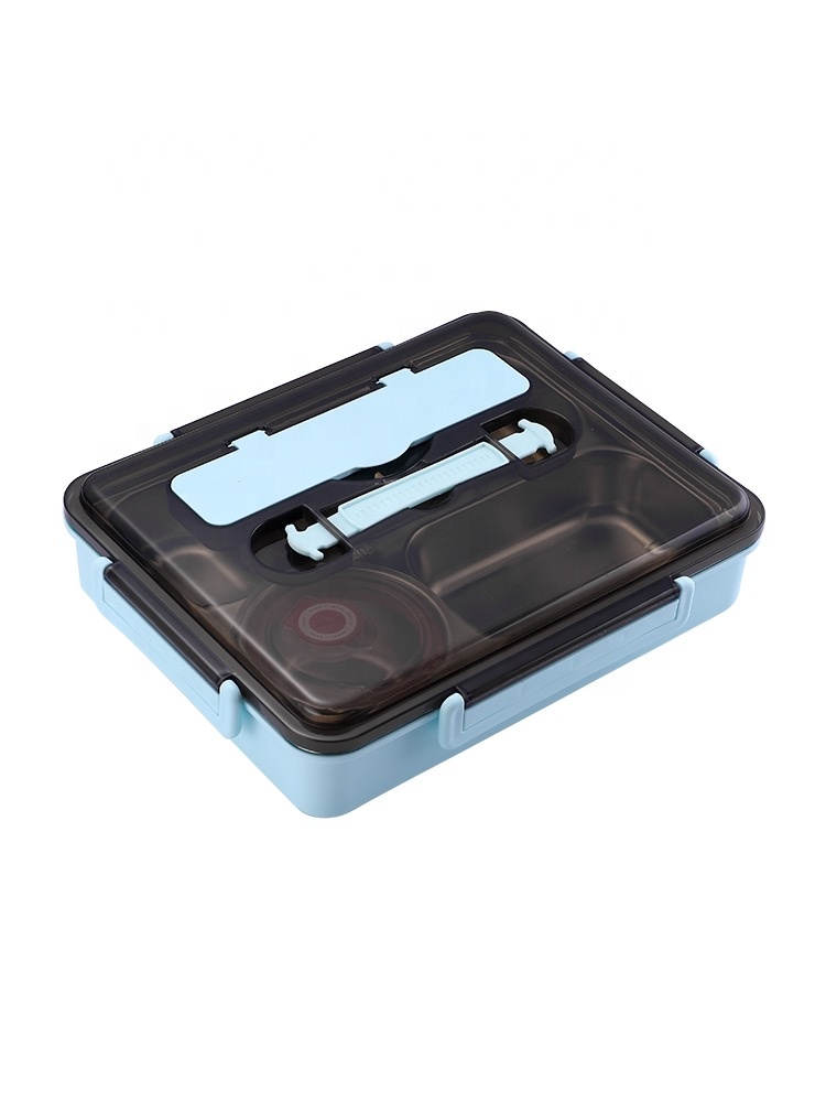 5 Compartment  Kids Divided food Containers Easy Open School Lunch Containers