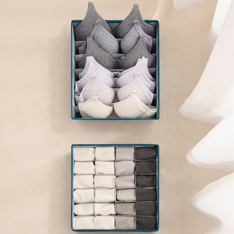 Unique Design High Quality Organizing Bins For Closet Folding Fabric Mesh Organizers Drawer For Bra