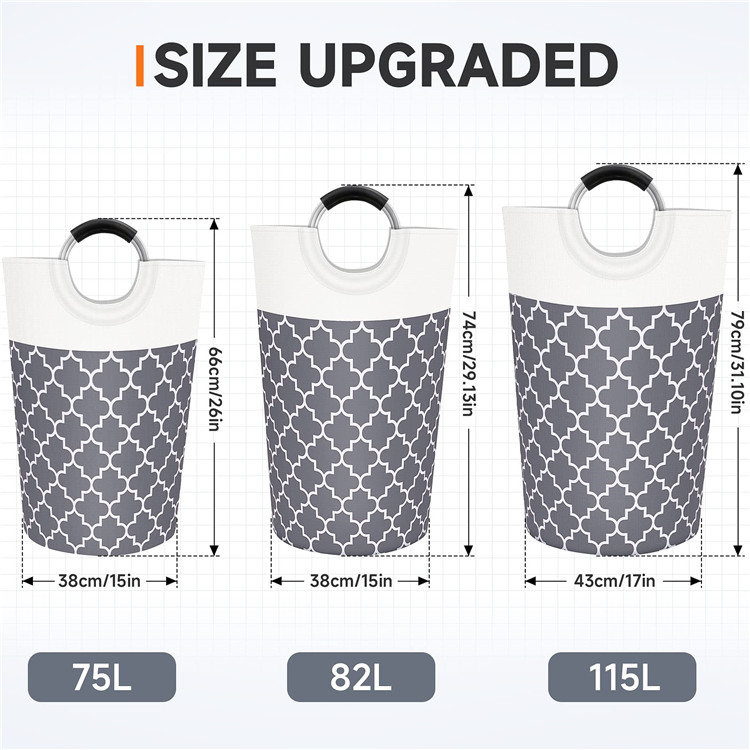 Foldable Extra-Large Capacity Laundry Basket, Waterproof and Thickened Dirty Laundry Hamper