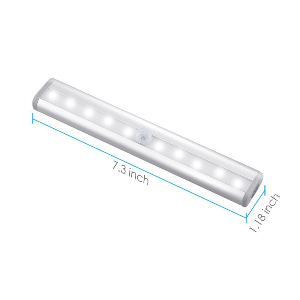 Automatic Wireless 10 LED Motion Sensor led night Light Stick-on Anywhere led night light with motion sensor