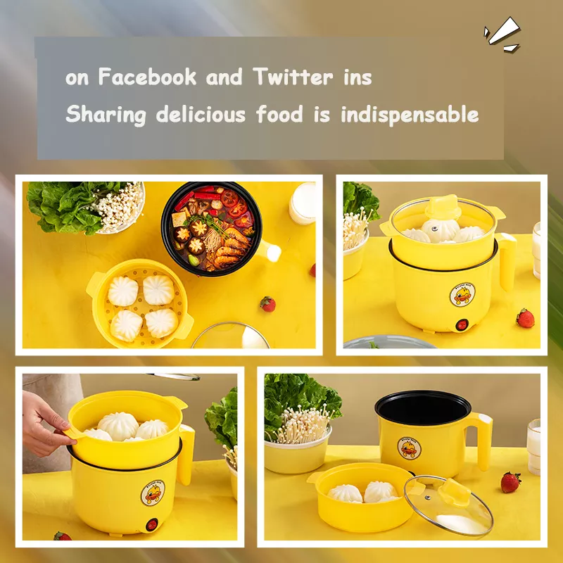 2022 hot sale insulation mini electric cooker multi cooker mini cooking pot simple dormitory electric skillet