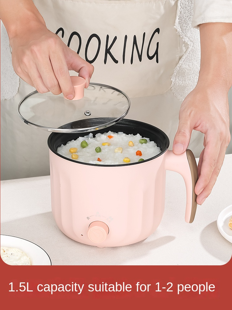 Student Dormitory Portable Electric hot Pot Multi Mini Household Nonstick Electric Skillet With Steamer