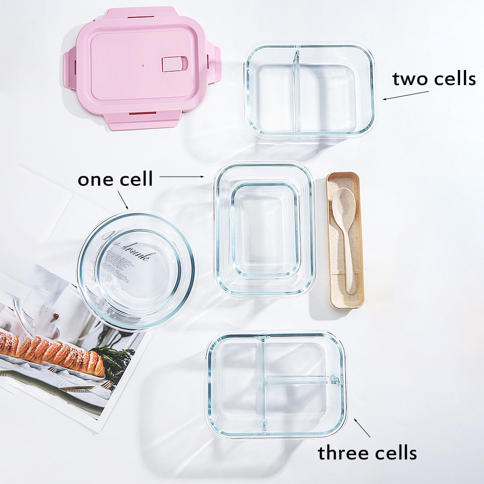 Reusable Double Wall Portable Lunch Box With Food Container