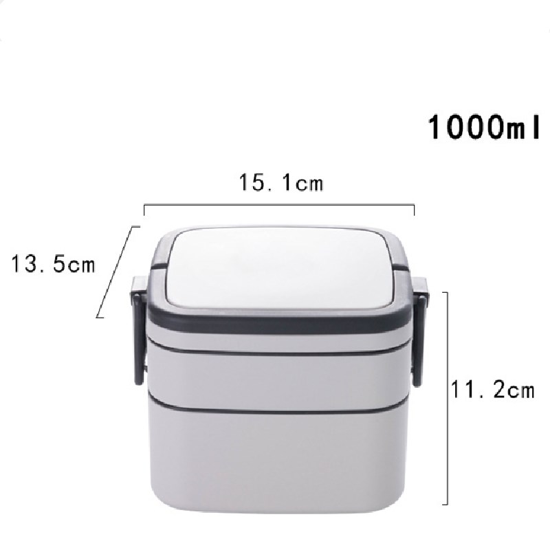 New Plastic Portable Bento Tiffin Lunch Box Student Child Kids Office Worker Food Container can be microwaved Heating