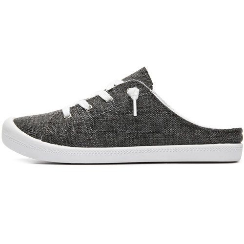 Women's Casual Half Top Canvas Sandals Fashionable Slip On Shoes ﻿