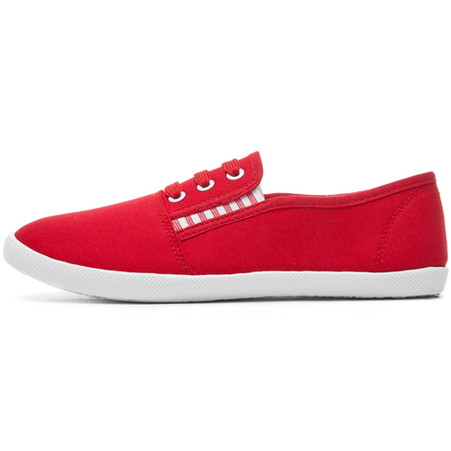 Ladies Classic Slip-On Canvas Flats Casual Low Top Women's Shoes