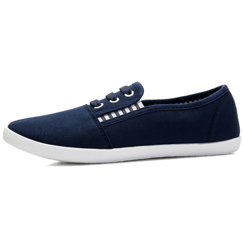 Ladies Classic Slip-On Canvas Flats Casual Low Top Women's Shoes
