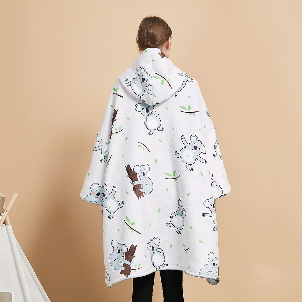 Hot Selling Hoodie  Print Oversized Pullover Fleece Super Soft TV Fleece Blanket Cozy