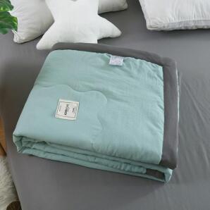  Home Hotel Summer Breathable Solid Color Children's Cool cotton Quilt
