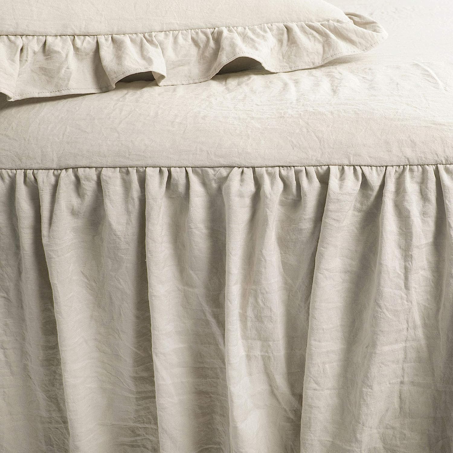 2023 Bedspread Ruffle Skirt Bedspread King Luxury Shabby Chic Farmhouse Style