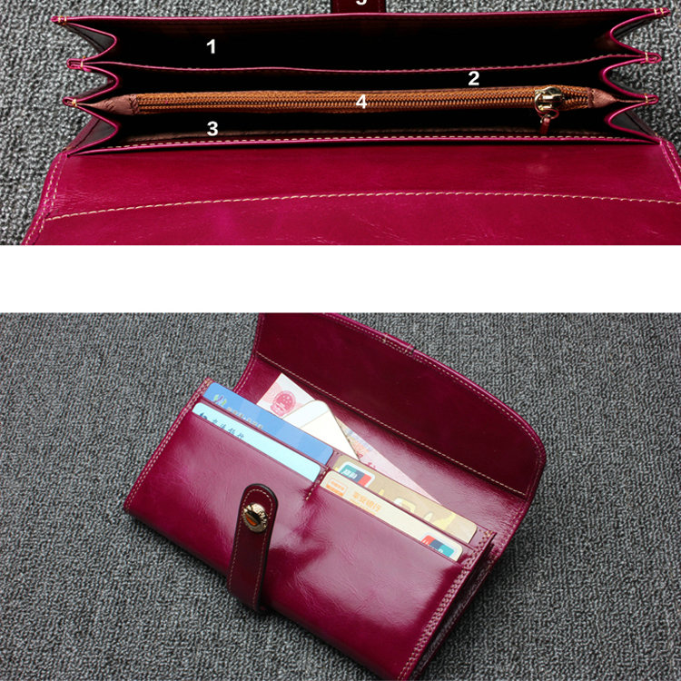 Lymech Smart Fahion 100% Cow Real Genuine Leather Credit Card Holder Money Purse Wallet Bag Pocket Clip Lady Woman Drops