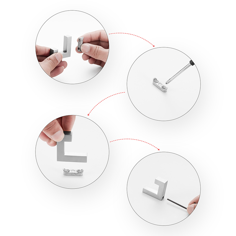 Ready to Ship Daili Modern Style Cloth Coat Wall Hooks Hangers Heavy Duty Zinc Alloy Wall Mounted Silver Metal Wall Hook