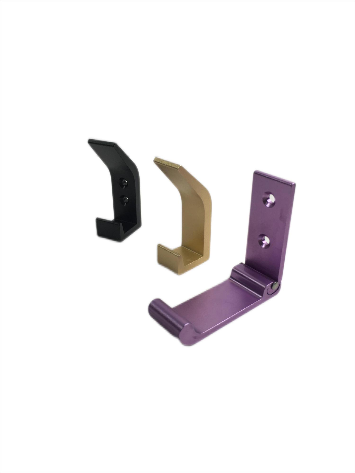 Aluminum Folding Clothes Hook Hanger Wall Mounted Retractable L-shaped single Folding Hanger Hook