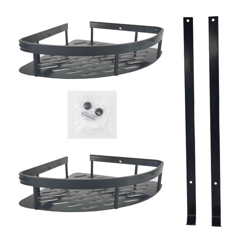 Aluminium Matt Black No Drilling Adhesive Robe Hook with Glue