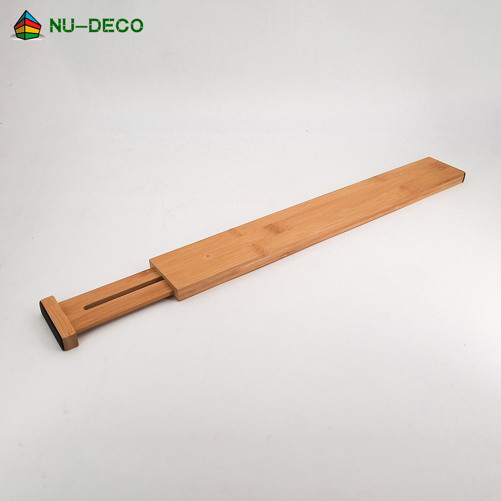 4 Pack Large Adjustable Bamboo Kitchen Drawer Dividers Drawer Organizers