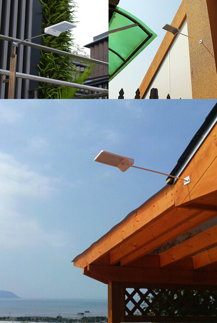 Wall Mounted LED Light 3.7V  Battery Solar Powered Motion Sensor Light