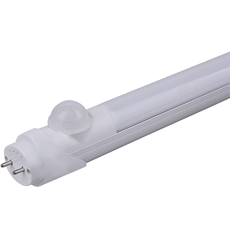 T8 18w 4ft Radar Induction Sensor Motion Fluorescent Light Tube Integrated tube light for Parking Lot