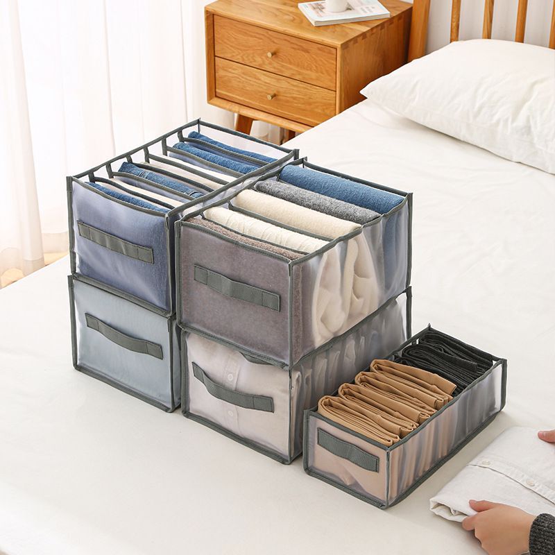 Folded Closet Organizers Wardrobe Clothes Organizer Washable Drawer Dividers for Leggings