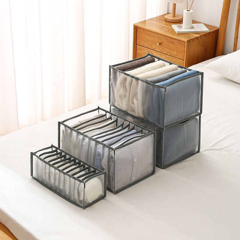 Folded Closet Organizers Wardrobe Clothes Organizer Washable Drawer Dividers for Leggings