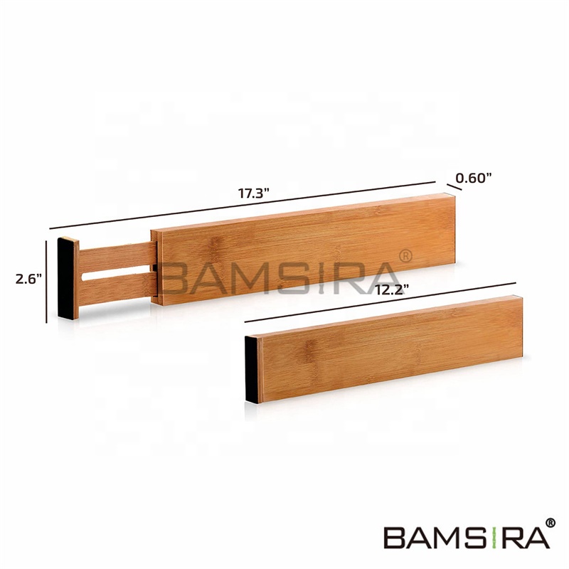Bamboo Utensil Organizers for Kitchen Drawer Dividers Utensil Organizers