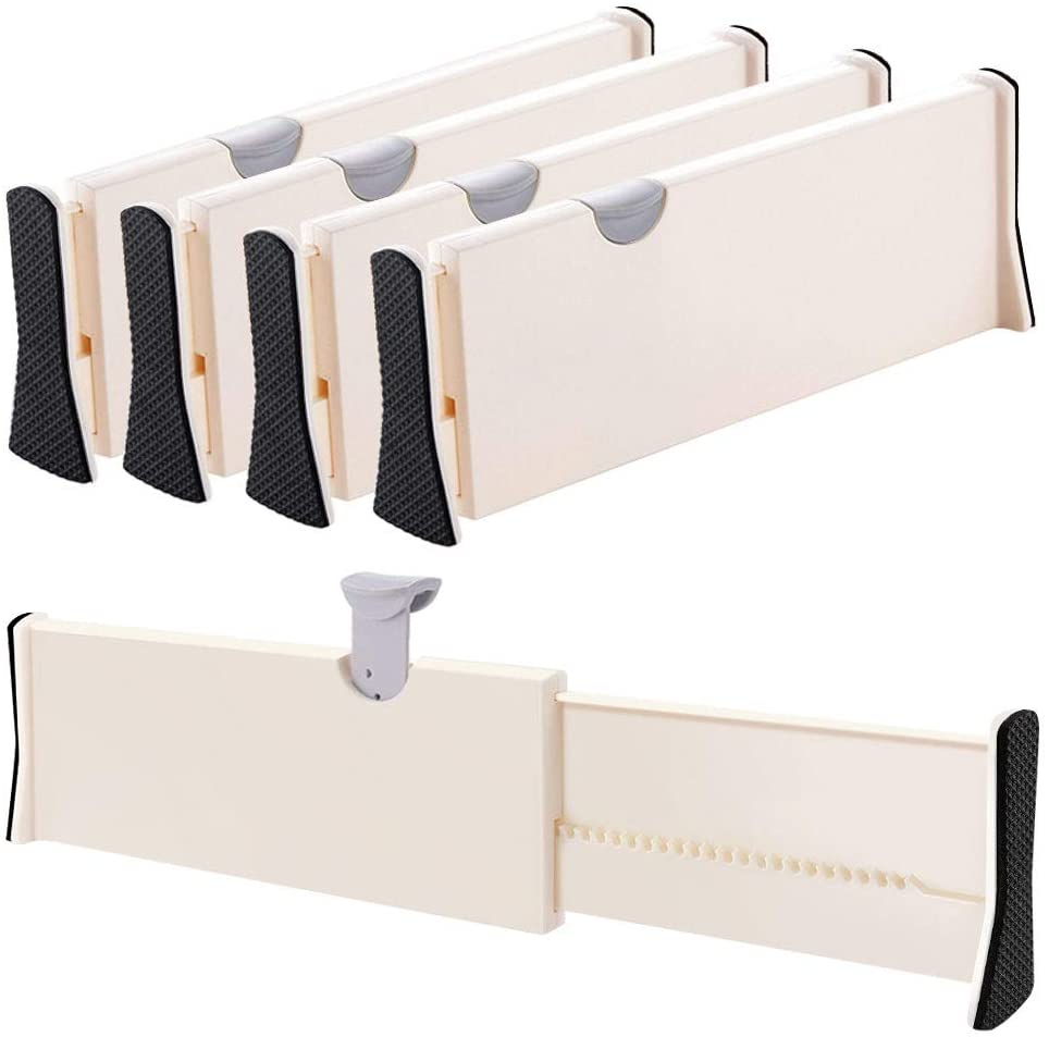 Amazon Hot Selling Adjustable Drawer Dividers Organizer Separators High Quality Expandable Dresser Drawer Organizers  Di