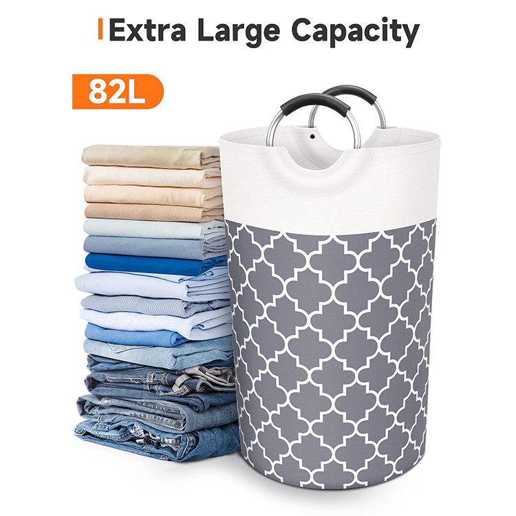 Foldable Extra-Large Capacity Laundry Basket, Waterproof and Thickened Dirty Laundry Hamper