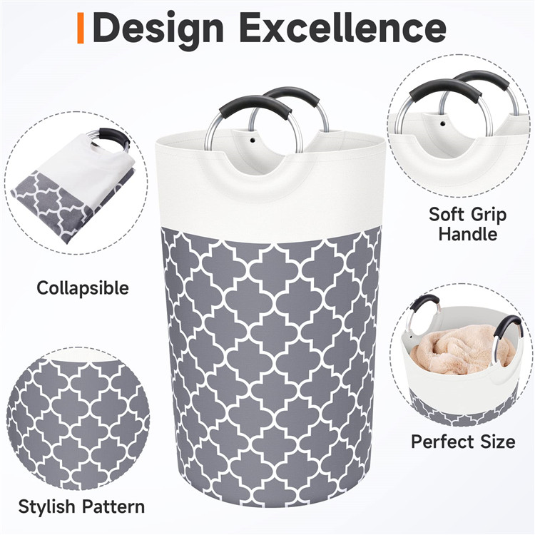 Foldable Extra-Large Capacity Laundry Basket, Waterproof and Thickened Dirty Laundry Hamper
