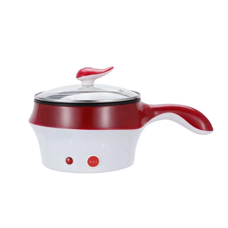 Colorful Mini Electric cooker skillet nonstick fry pan stainless steel nonstick pot Office Portable steamer Shark Pot