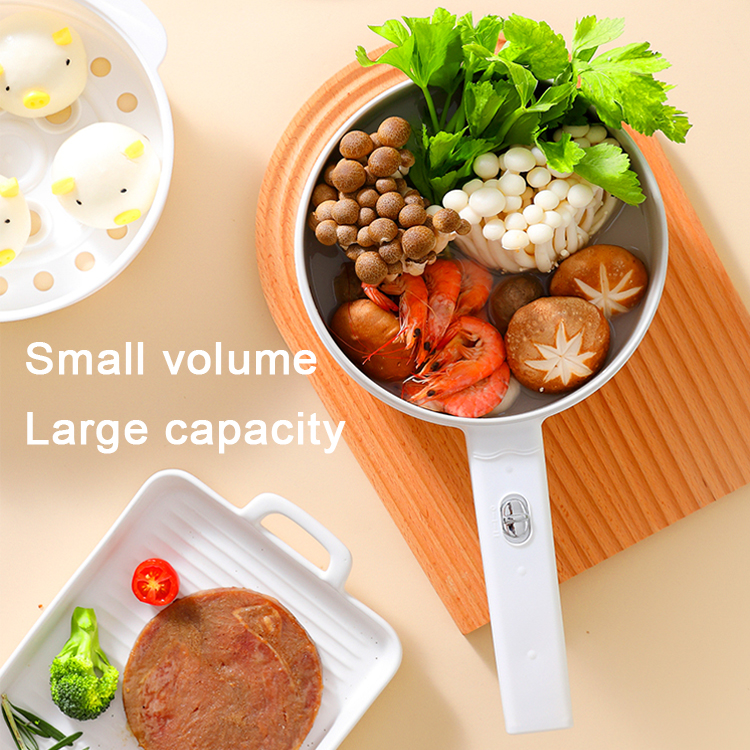 Ceramic Glaze Coating Boiling Pan Multi Function Mini cooker Skillet rice cooker steamer pot