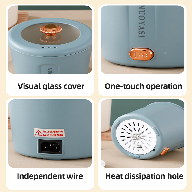 YUEDISI Household All-in-one Cooking Noodle Small Non-stick Electric Cooking Pot Desktop Mini Hot Pot Skillet