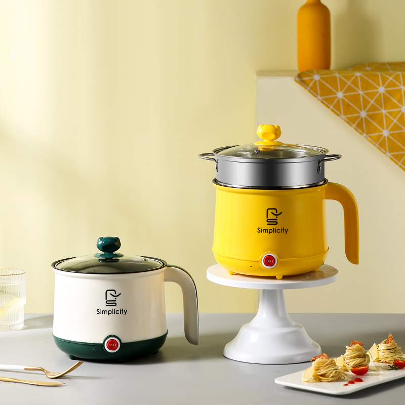  Double Layer Household Mini Electric Stainless Steel Non Stick Automatic Electric Cooker Pot