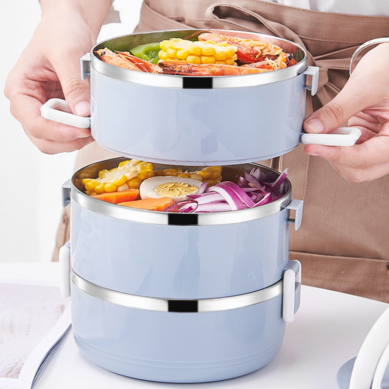 Multi-Layer Insulatated Lunch Box Portable Bento Case Big Capacity Food Grade Stainless Steel Lunch Box Food Container