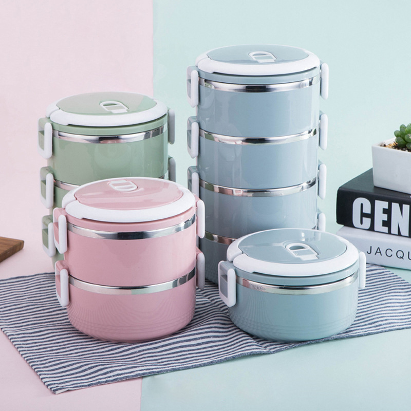 Multi-Layer Insulatated Lunch Box Portable Bento Case Big Capacity Food Grade Stainless Steel Lunch Box Food Container
