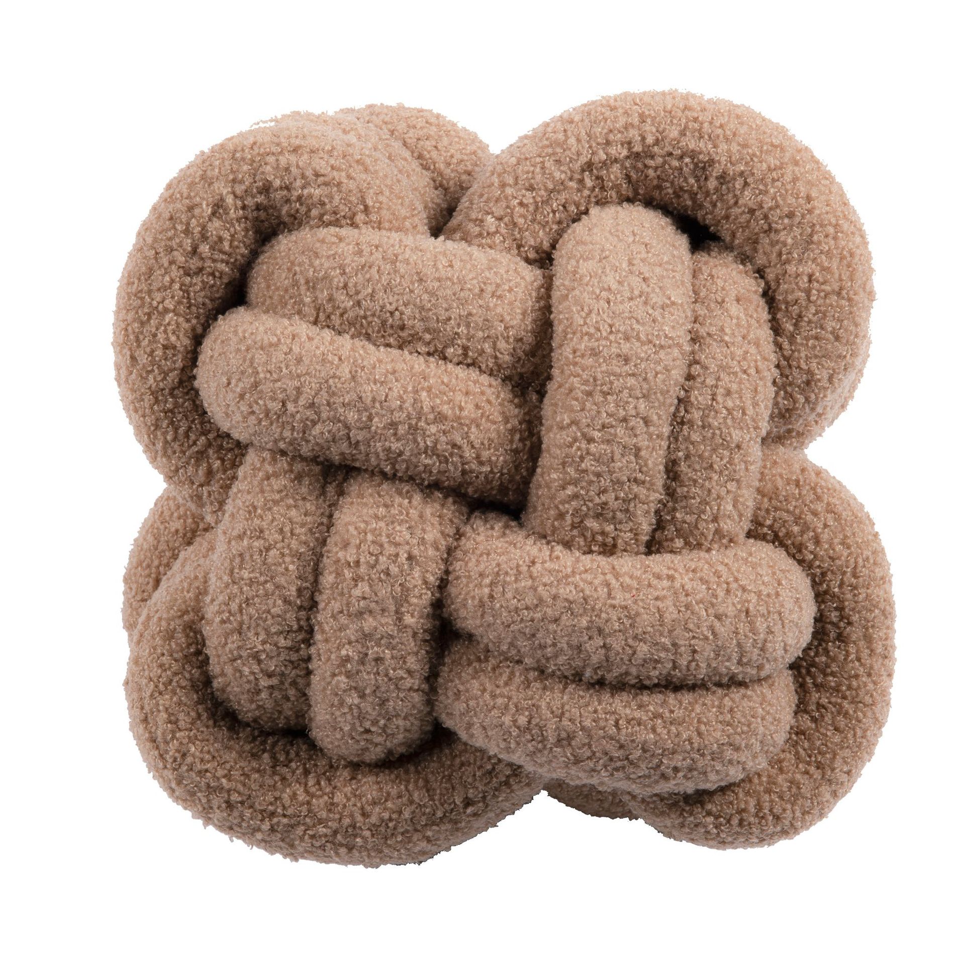 Hot Sale Plush Knot Pillow - Handmade Round Soft Decorative Throw